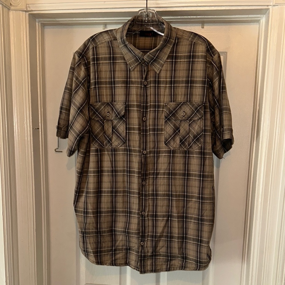 Men’s Next Casual Button Down Short Sleeve Shirt Size XL